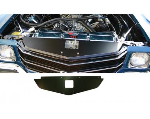 El Camino Core Support Filler Panel, Black Anodized, 1970-1972