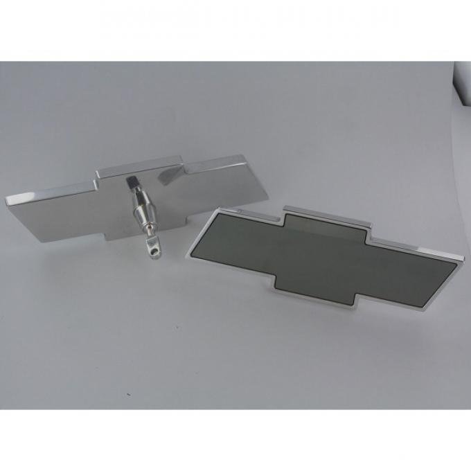 Chevelle Interior Mirror, Bowtie Shaped, Billet, 1973-1983