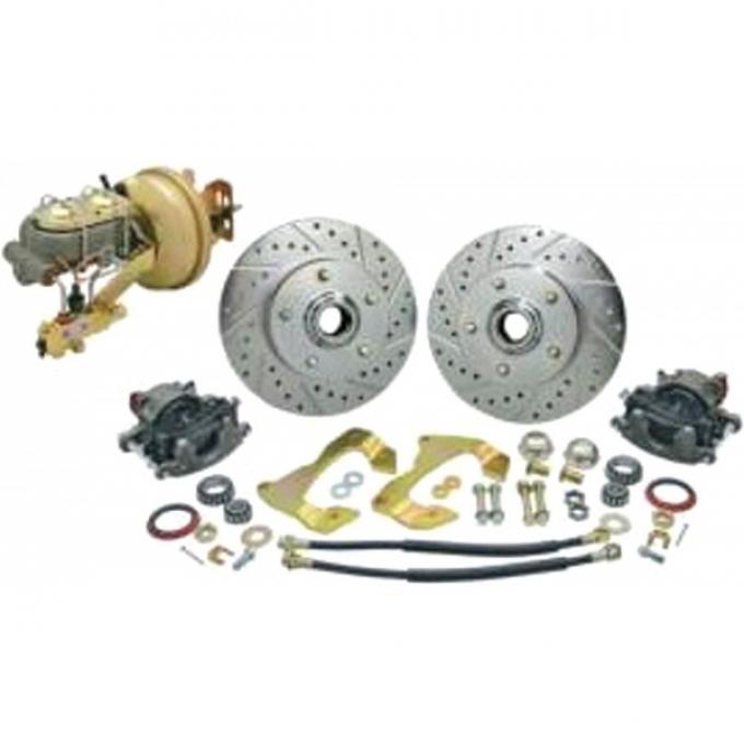 Chevelle Front Disc Brake Kit, With Booster & For Stock Spindle, 1964-1966