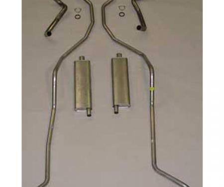 El Camino Exhaust Systems, Complete - 8 Cyl 348 Hi Perf With 2.5" Dual Exhaust Aluminum, 1959-1960