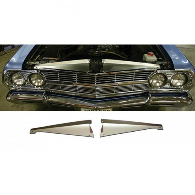 El Camino Core Support Filler Panel, Anodized Aluminum, 1965