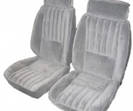 El Camino Seat Covers, Euro Reclining Buckets, Vinyl With Velour, 1982-1987