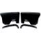 Chevelle Armrest Panel Set, Rear, Black, 2-Door Coupe, 1970-1972