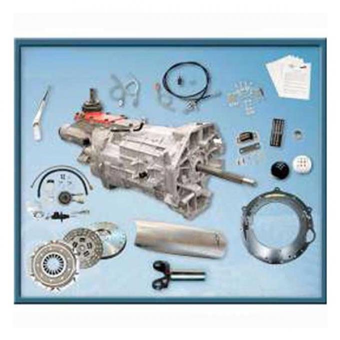 El Camino 5Speed Transmission Conversion Kit, Tremec TKO, Hydraulic Clutch Kit, 19641972