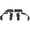 El Camino Bucket Seat Back & Bottom Set, Black, 1969-1972