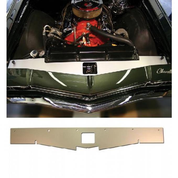 Chevelle Core Support Filler Panel, Anodized Aluminum, 1968-1969