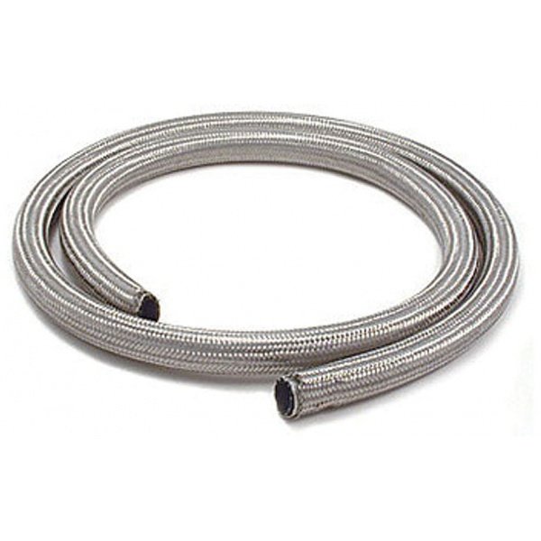 Chevelle Heater Hose, Sleeved, Stainless Steel, 5/8 x 6