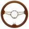 Chevelle Steering Wheel, Volante S9, Simulated Walnut Wood Finish, 1964-1983