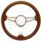 Chevelle Steering Wheel, Volante S9, Simulated Walnut Wood Finish, 1964-1983