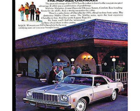 Chevelle Literature, Color Sales Brochure, 1975