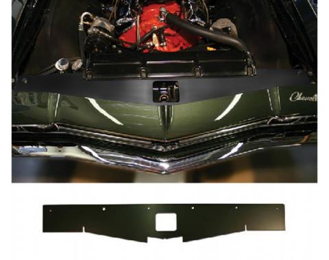 El Camino Core Support Filler Panel, Black Anodized, 1968-1969