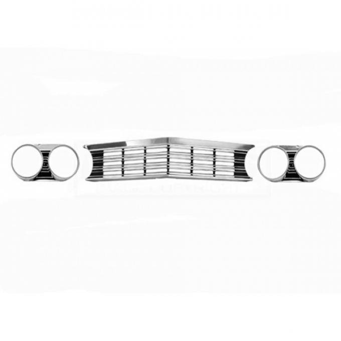 El Camino Grille And Headlight Bezel Kit, Standard, 1967