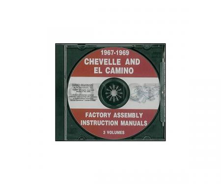 El Camino Factory Assembly Manual, PDF CD-ROM, 1967-1969