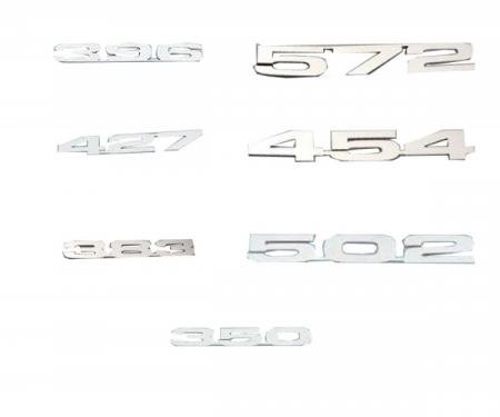 Chevelle Hood Emblems, Stainless Steel, 1964-1983