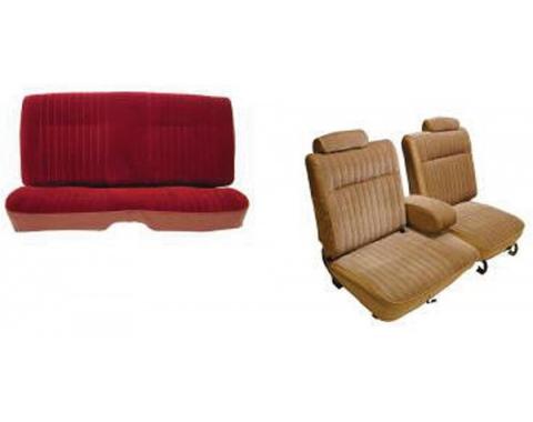 Malibu Seat Covers, Front Straight Bench, With 55/45 Split Bench, Coupe Or Sedan, 1981-1982
