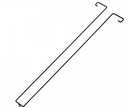 Chevelle Torsion Rods, Trunk Hinge, Convertible, 1968-1972