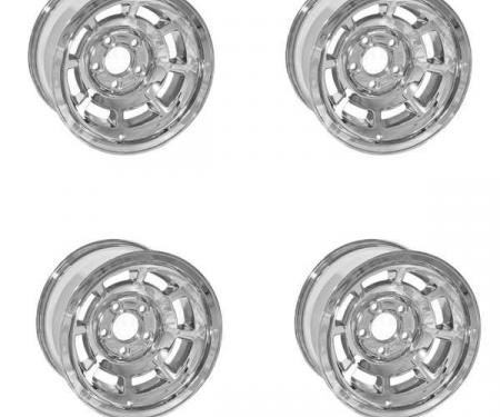 Corvette-Style Chrome Reproduction Aluminum Wheel Set, 1964-1983