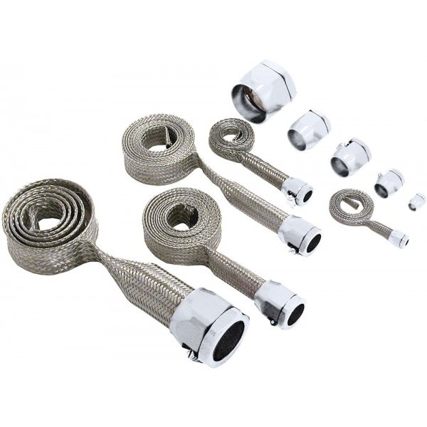 Chevelle Hose Cover Kit, Stainless Steel, Universal, With Stainless