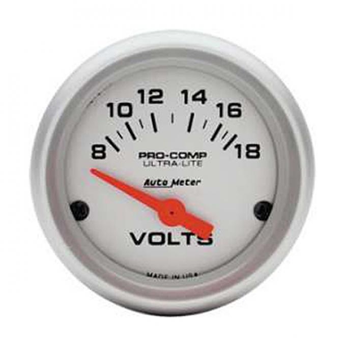 El Camino Voltmeter, Ultra-Lite Series, AutoMeter, 1959-1987