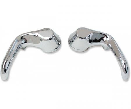 Chevelle Vent Window Handles, Chrome, 2-Door Coupe, 1966-1967