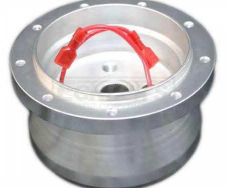 Chevelle Steering Wheel Adapter Hub, Volante S9, Billet Aluminum, 1964-1983