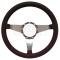 Chevelle Steering Wheel, Volante S9, Black Leather, 1964-1983