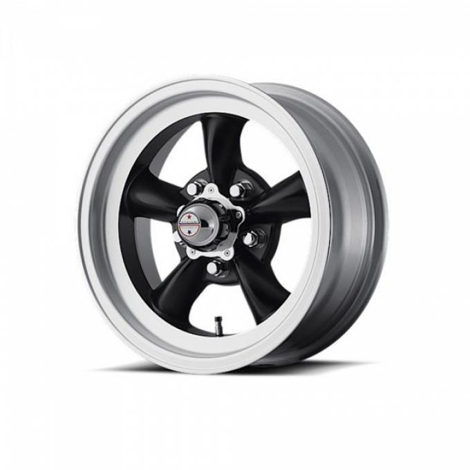 American Racing Torq-Thrust D Black Wheel W/ Machine Lip, 15X6