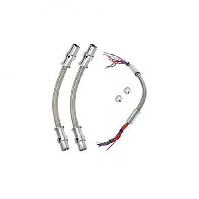 Chevelle Wiring Looms, Door Jamb, Stainless Steel, 1964-1983