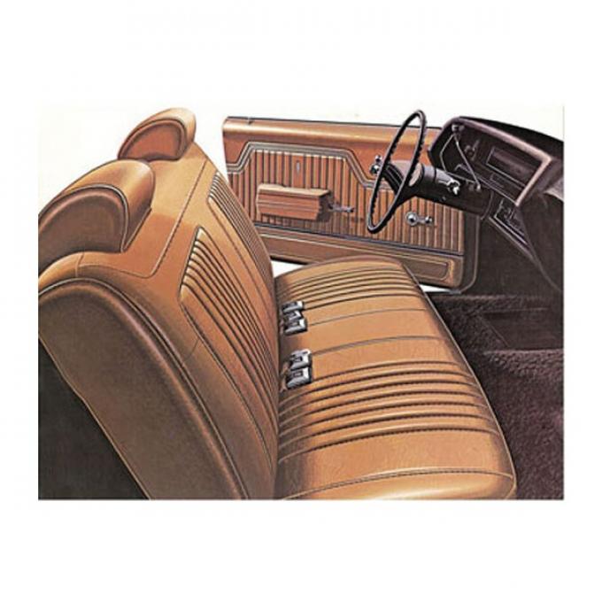 Legendary Auto Interiors Chevelle & Malibu Covers, Front Seats, Split Bench, Show Correct, 1971