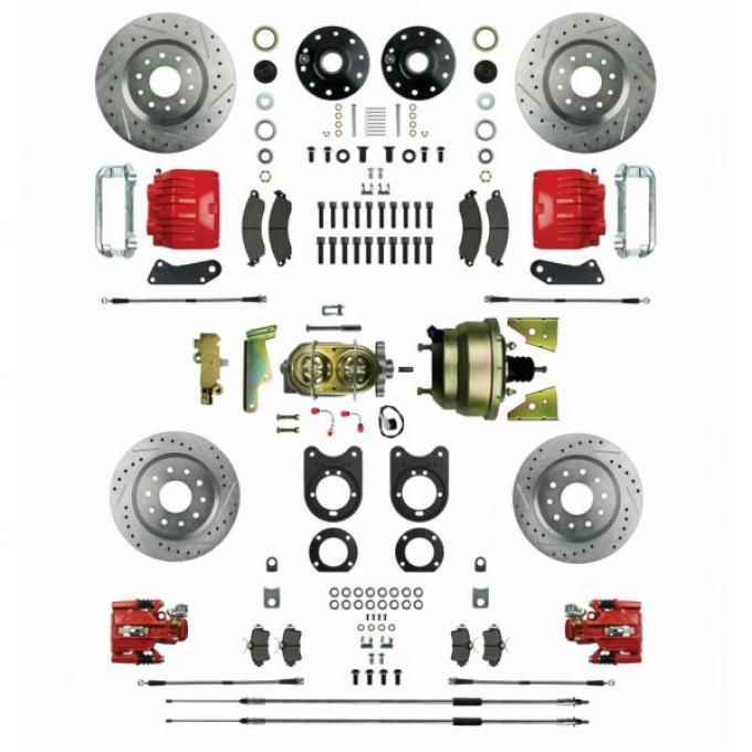 Nova - Signature Series Big Brake Four Wheel Disc Conversion, Non-Staggered,  Power, 1968-1974