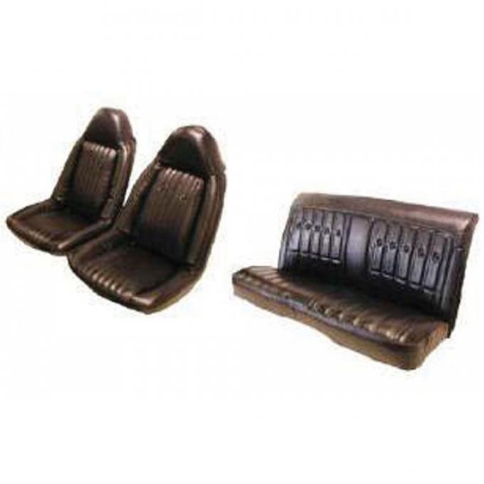 Chevelle Seat Cover, Front Swivel Bucket, Rear Bench, Vinyl, Super Sport Coupe, 1973