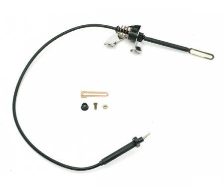 Chevelle Kick down Mounting Bracket & Cable, Automatic Transmission, Turbo Hydra-Matic TH350, Lokar, 1964-1972
