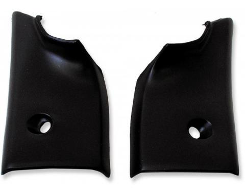 Chevelle & Monte Carlo Rear Window Molding Corners, Interior, Lower, 2-Door Coupe, 1968-1972