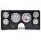 Malibu Instrument Cluster Panel, Black Finish, With Ultra-Lite Gauges, 1978-1981