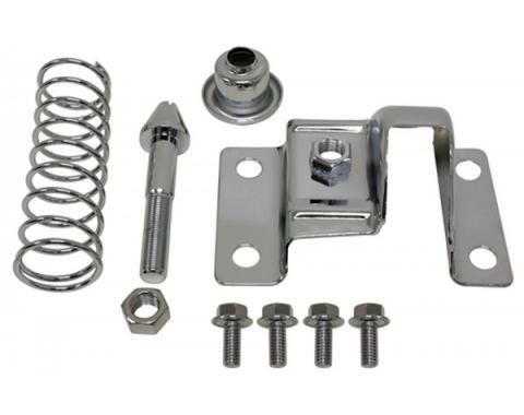 Chevelle Chrome Upper Hood Latch Cover Kit, 1967-1972