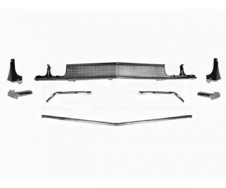 Chevelle And Malibu Grille, Molding, Headlight Extension, Kit, Standard, 1968