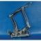 Chevelle Billet Aluminum Hood Hinges, Clear Powder Coated Finish, 1964