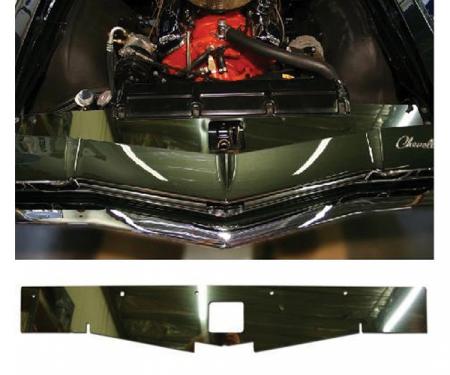 Chevelle Core Support Filler Panel, Polished Aluminum, 1968-1969