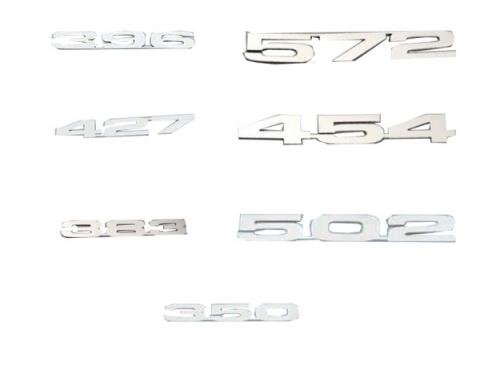 Chevelle Hood Emblems, Stainless Steel, 1964-1983