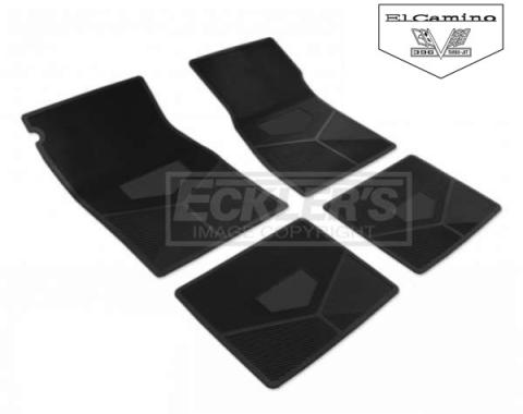 Legendary El Camino Super Sport  Floor Mat, 396 With BowtieAnd Flag, 1967