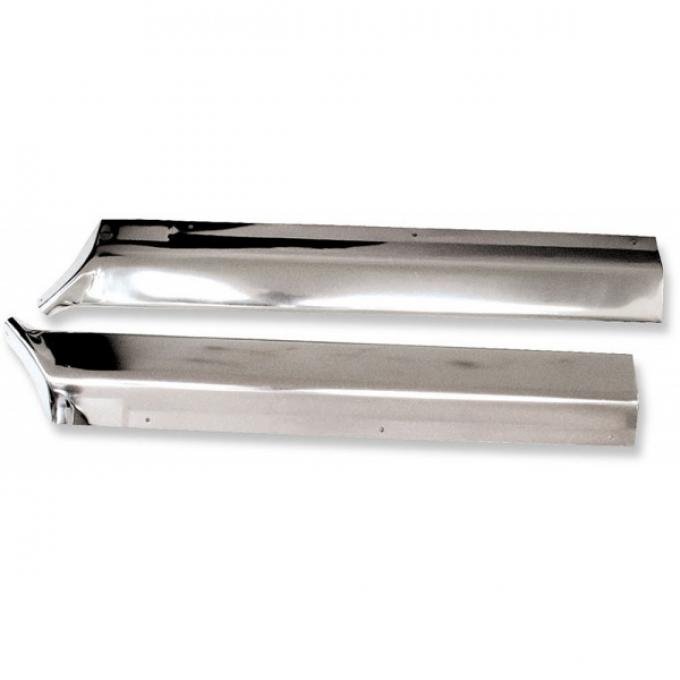 Chevelle Quarter Panel Extension Moldings, Coupe, Lower Rear, 1964