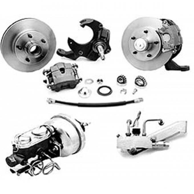 El Camino Front Disc Brake Conversion Kit, With Drop Spindle, 1964-1972