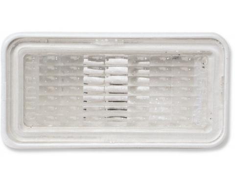 Side Marker Light Lens Assembly, Front, Clear, 1968