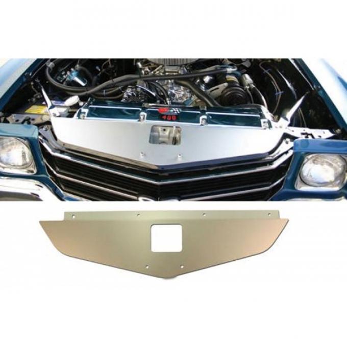 Chevelle Core Support Filler Panel, Anodized Aluminum, 1970-1972