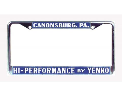 El Camino Yenko License Frame, High Performace By Yenko