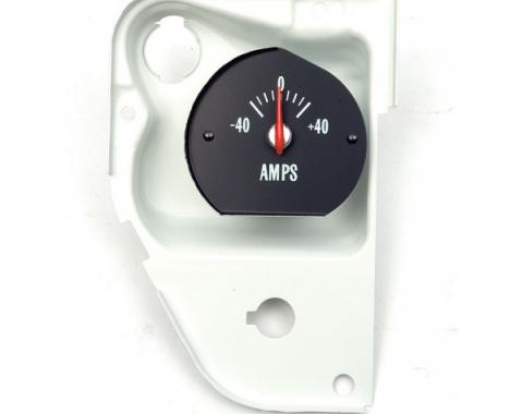 Chevelle Amp Gauge, With Housing & White Numbers, Super Sport (SS), 1971-1972