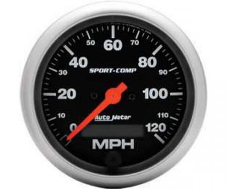 El Camino Speedometer, Electric, 120 MPH, Sport-Comp Series, AutoMeter, 1959-1987