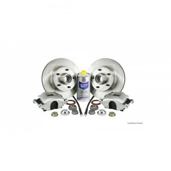 Legend Series Front Disc Brake Refresh Kit, Drilled And Slotted Rotors, 1967-1969