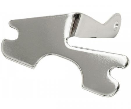 Chevelle Air Conditioning Compressor Support Bracket, Small Block, Chrome, For Cars With Exhaust Headers, 1964-1972