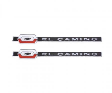 Trim Parts 64 El Camino Rear Quarter Emblem, El Camino, Pair 4815